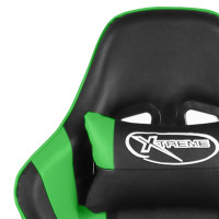 Produktbild för Snurrbar gamingstol grön PVC