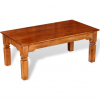 Produktbild för Soffbord massivt trä 110x60x45 cm