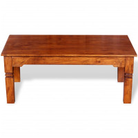 Produktbild för Soffbord massivt trä 110x60x45 cm