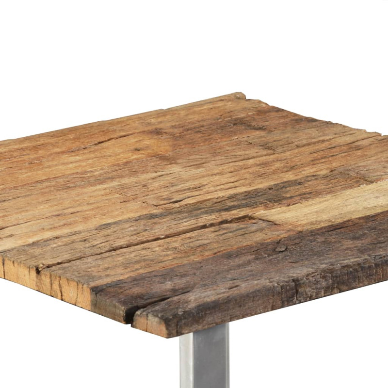 Produktbild för Soffbord massivt återvunnet trä 55x55x40 cm