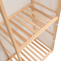 Produktbild för Garderob 3 nivåer 110x40x170 cm