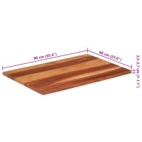 Produktbild för Bordsskiva massivt akaciaträ 25-27 mm 60x90 cm