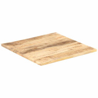 Produktbild för Bordsskiva i massivt mangoträ 25-27 mm 80x80 cm