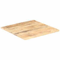 Produktbild för Bordsskiva i massivt mangoträ 25-27 mm 80x80 cm