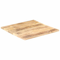 Produktbild för Bordsskiva i massivt mangoträ 25-27 mm 80x80 cm