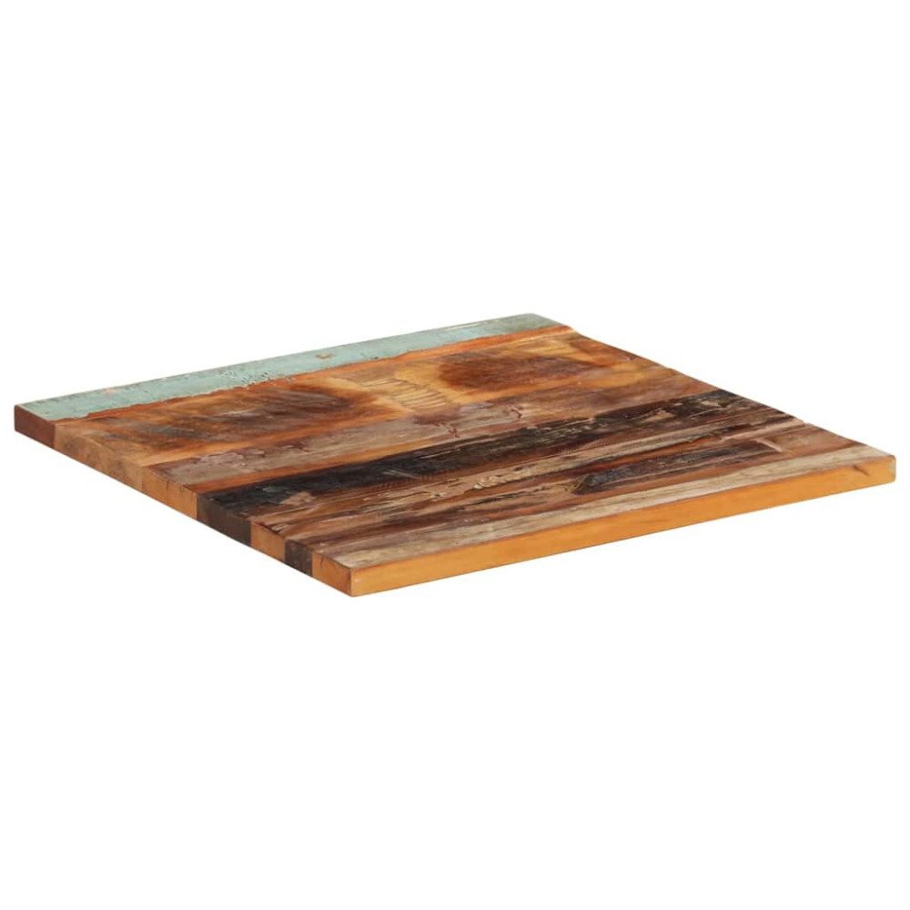 Produktbild för Fyrkantig bordsskiva 60x60 cm 25-27 mm massivt återvunnet trä