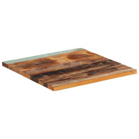 Produktbild för Fyrkantig bordsskiva 60x60 cm 25-27 mm massivt återvunnet trä