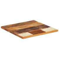 Produktbild för Fyrkantig bordsskiva 60x60 cm 25-27 mm massivt återvunnet trä