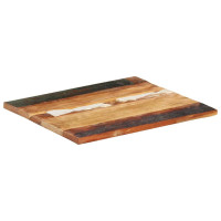 Produktbild för Rektangulär bordsskiva 60x70 cm 25-27 mm massivt återvunnet trä