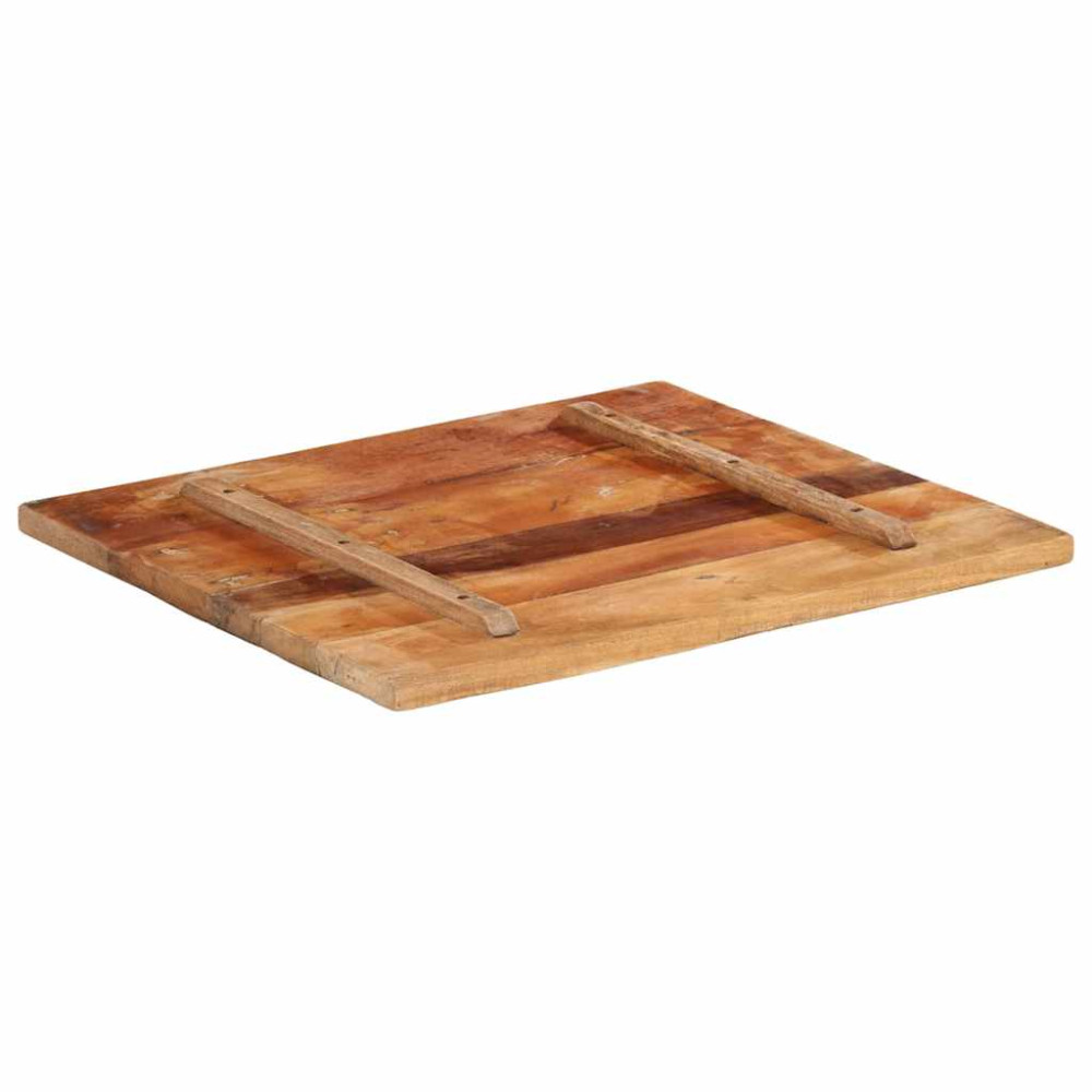 Produktbild för Rektangulär bordsskiva 60x70 cm 25-27 mm massivt återvunnet trä