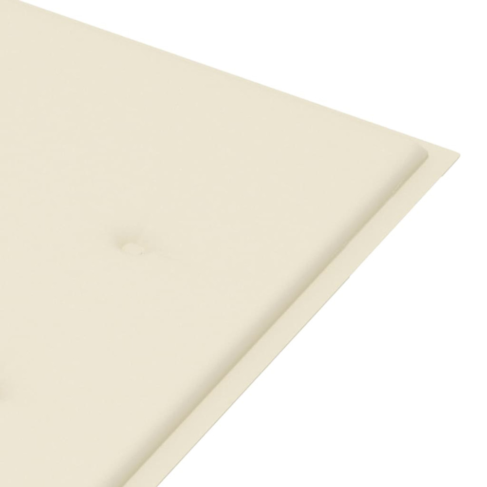 Produktbild för Trädgårdsbänk med dyna 120 cm massivt akaciaträ
