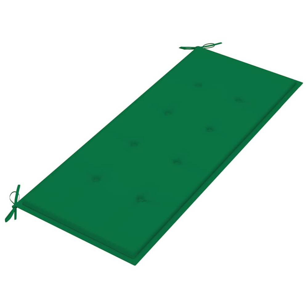 Produktbild för Trädgårdsbänk med dyna 120 cm massivt akaciaträ