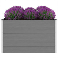 Produktbild för Odlingslåda upphöjd WPC 150x100x91 cm grå