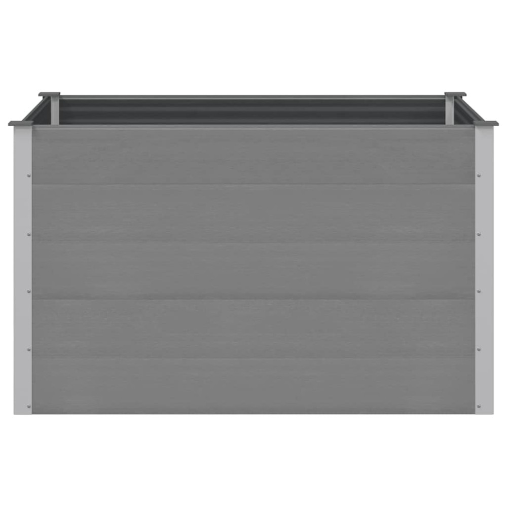 Produktbild för Odlingslåda upphöjd WPC 150x100x91 cm grå