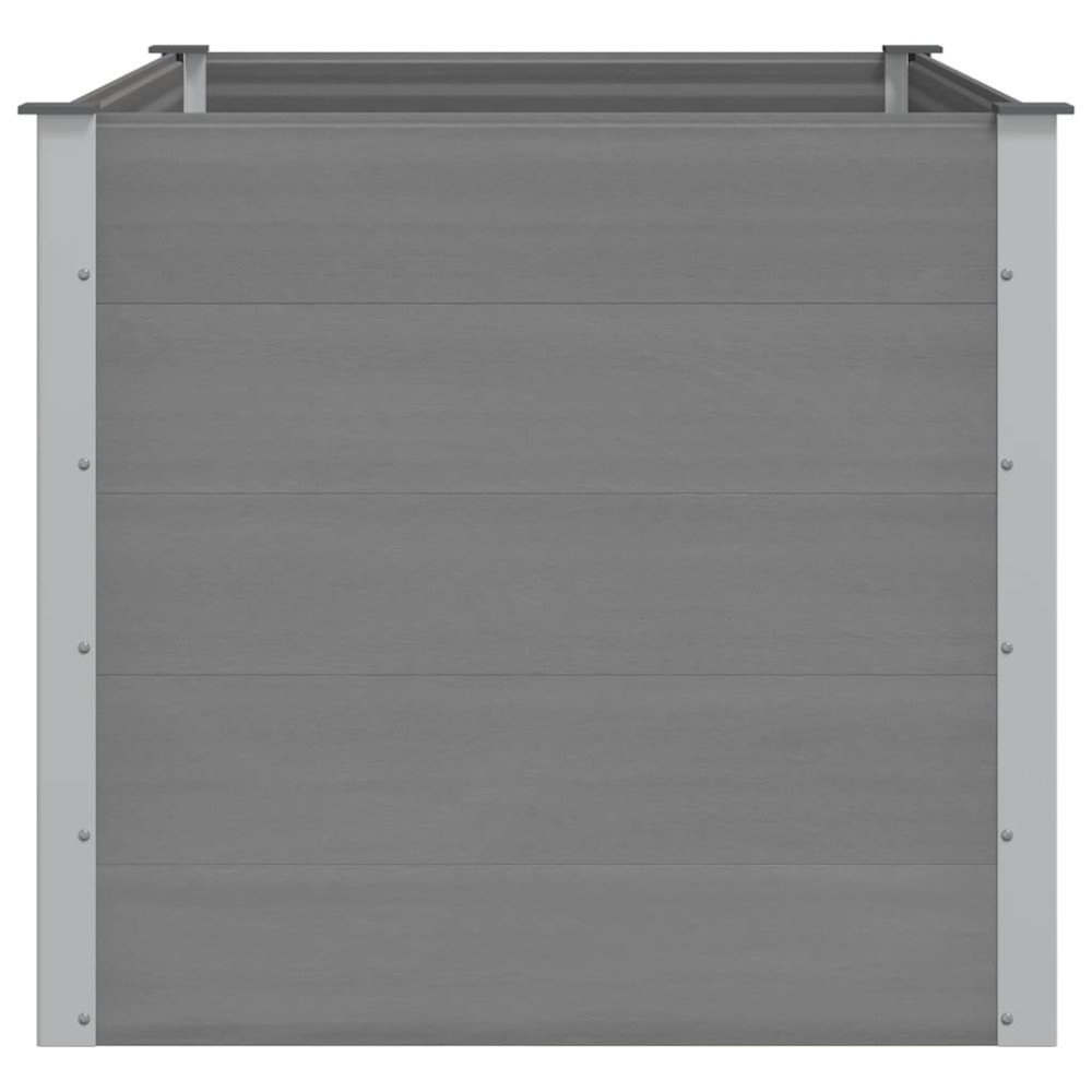 Produktbild för Odlingslåda upphöjd WPC 150x100x91 cm grå