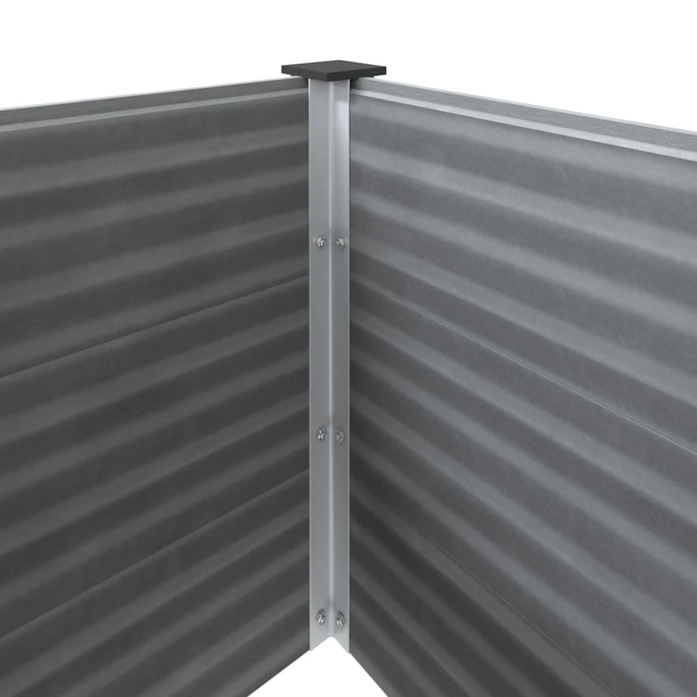 Produktbild för Odlingslåda upphöjd WPC 150x100x91 cm grå
