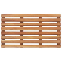 Produktbild för Badrumsmattor 2 st massivt akaciaträ 56x37 cm