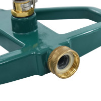 Produktbild för Roterande sprinkler grön 21x22x13 cm metall