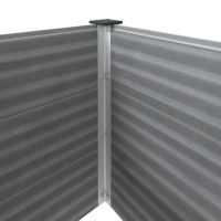 Produktbild för Odlingslåda upphöjd 250x50x54 cm WPC grå