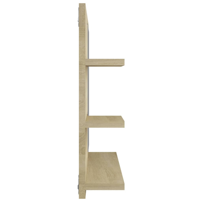 Produktbild för Badrumsspegel sonoma-ek 60x10,5x45 cm konstruerat trä