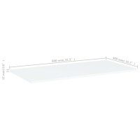 Produktbild för Hyllplan 4 st vit 80x40x1,5 cm konstruerat trä
