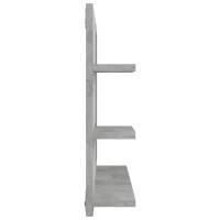 Miniatyr av produktbild för Badrumsspegel betonggrå 60x10,5x45 cm konstruerat trä