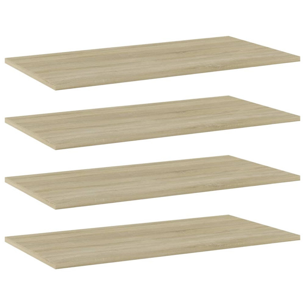 Produktbild för Hyllplan 4 st sonoma-ek 80x40x1,5 cm konstruerat trä