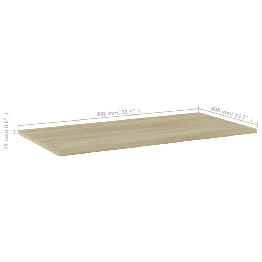 Produktbild för Hyllplan 4 st sonoma-ek 80x40x1,5 cm konstruerat trä