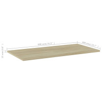 Produktbild för Hyllplan 4 st sonoma-ek 80x40x1,5 cm konstruerat trä