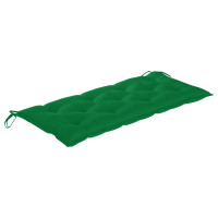 Produktbild för Trädgårdsbänk med dyna 120 cm massivt akaciaträ