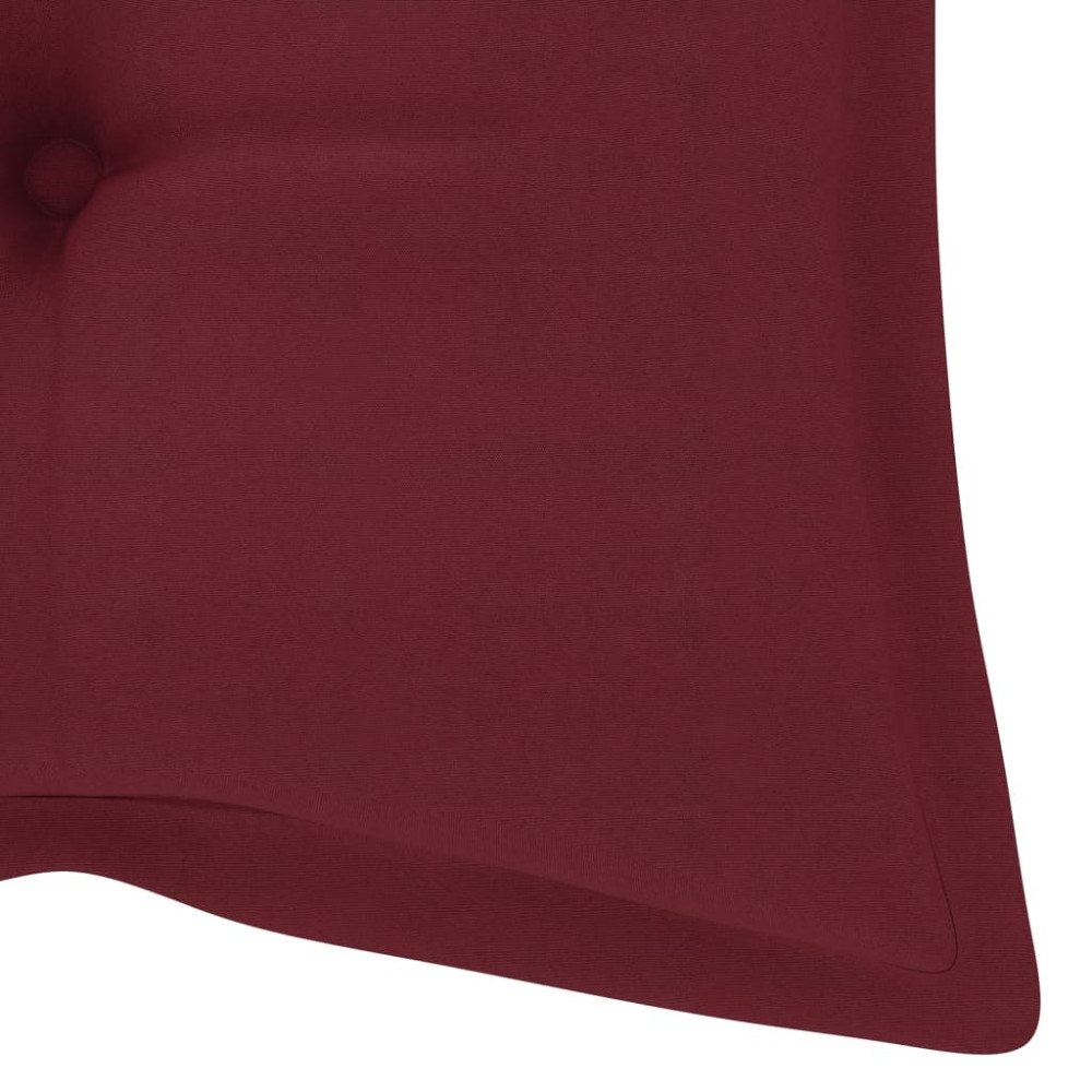 Produktbild för Trädgårdsbänk med dyna 120 cm massivt akaciaträ