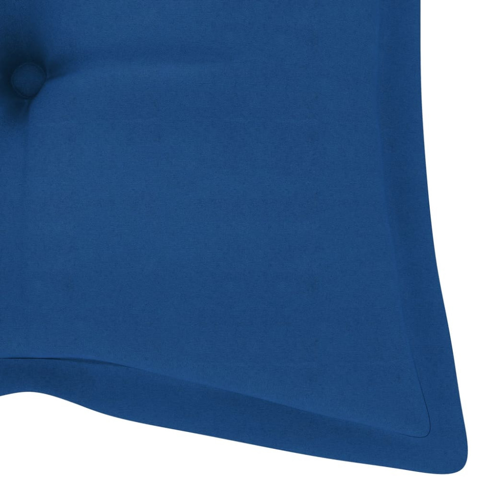 Produktbild för Trädgårdsbänk med dyna 120 cm massivt akaciaträ