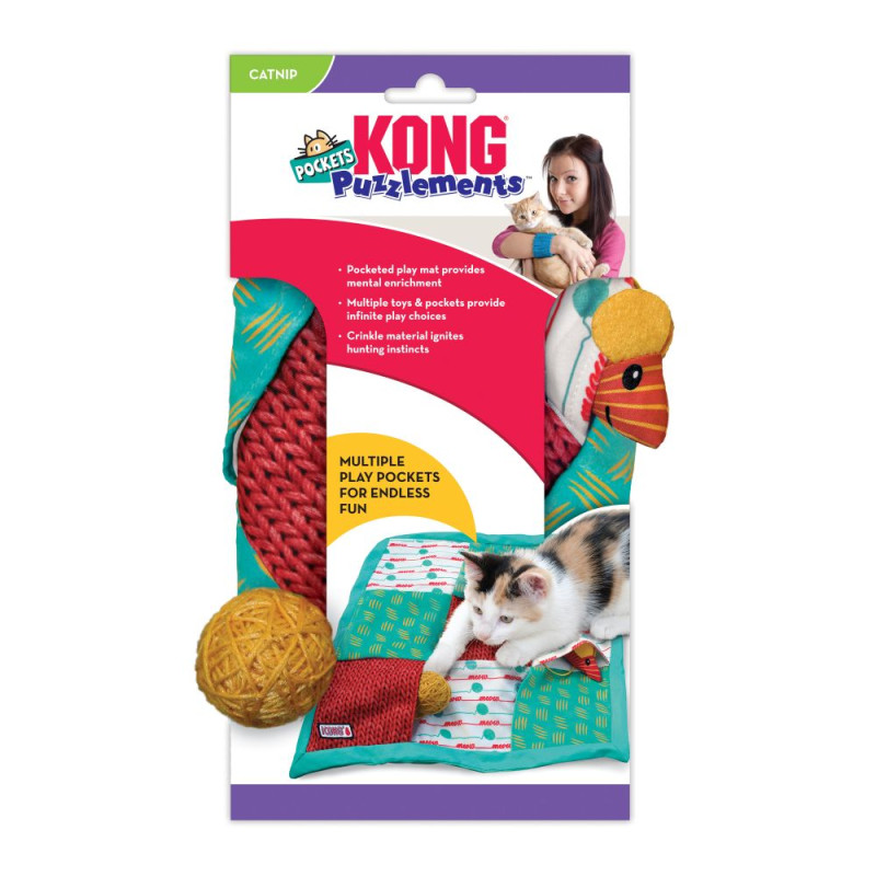 Produktbild för KONG Aktiveringsleksak Puzz Pockets Flerfärgad 40cm