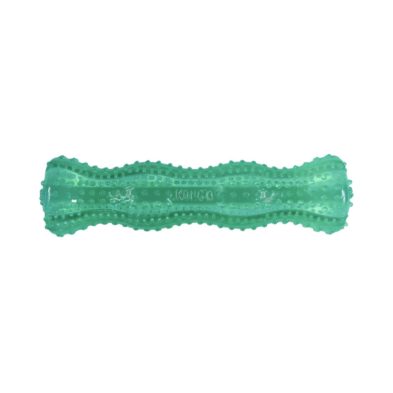 Produktbild för KONG Leksak Squeezz Dental Stick Grön M 19cm