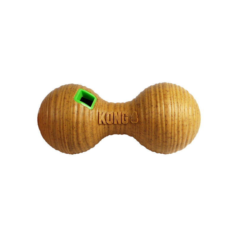 Produktbild för KONG Aktiveringsleksak Bamb Dbell Brun M 20cm