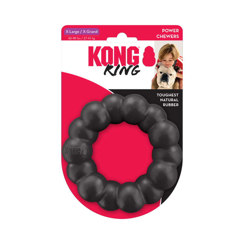 Produktbild för KONG Leksak Extreme Ring Svart XL 13cm