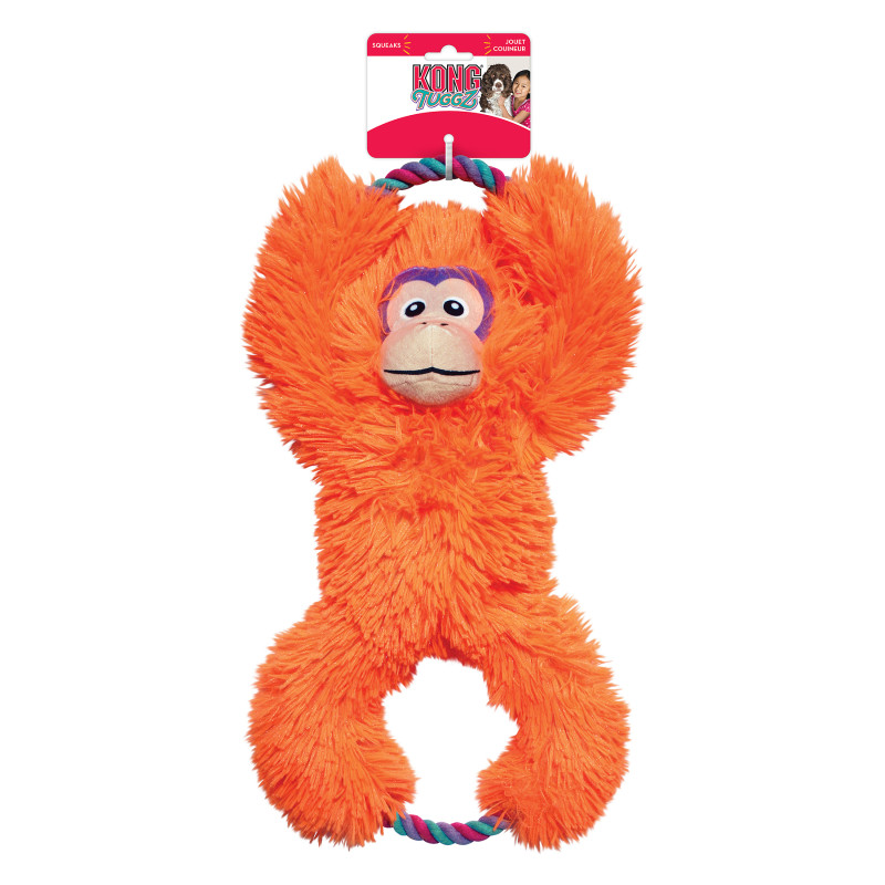 Produktbild för KONG Leksak Tuggz Monkey Orange XL 42cm