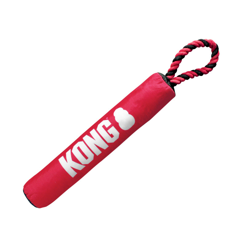 Produktbild för KONG Leksak Signature Stick m rep Röd M 30cm