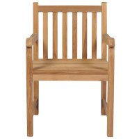 Produktbild för Trädgårdsstolar med beige dynor 2 st massiv teak