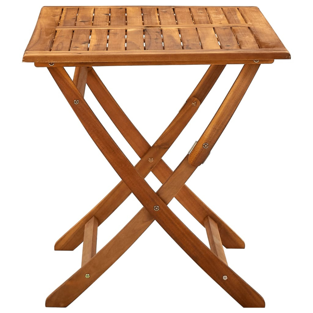 Produktbild för Hopfällbart trädgårdsbord 120x70x75 cm massivt akaciaträ