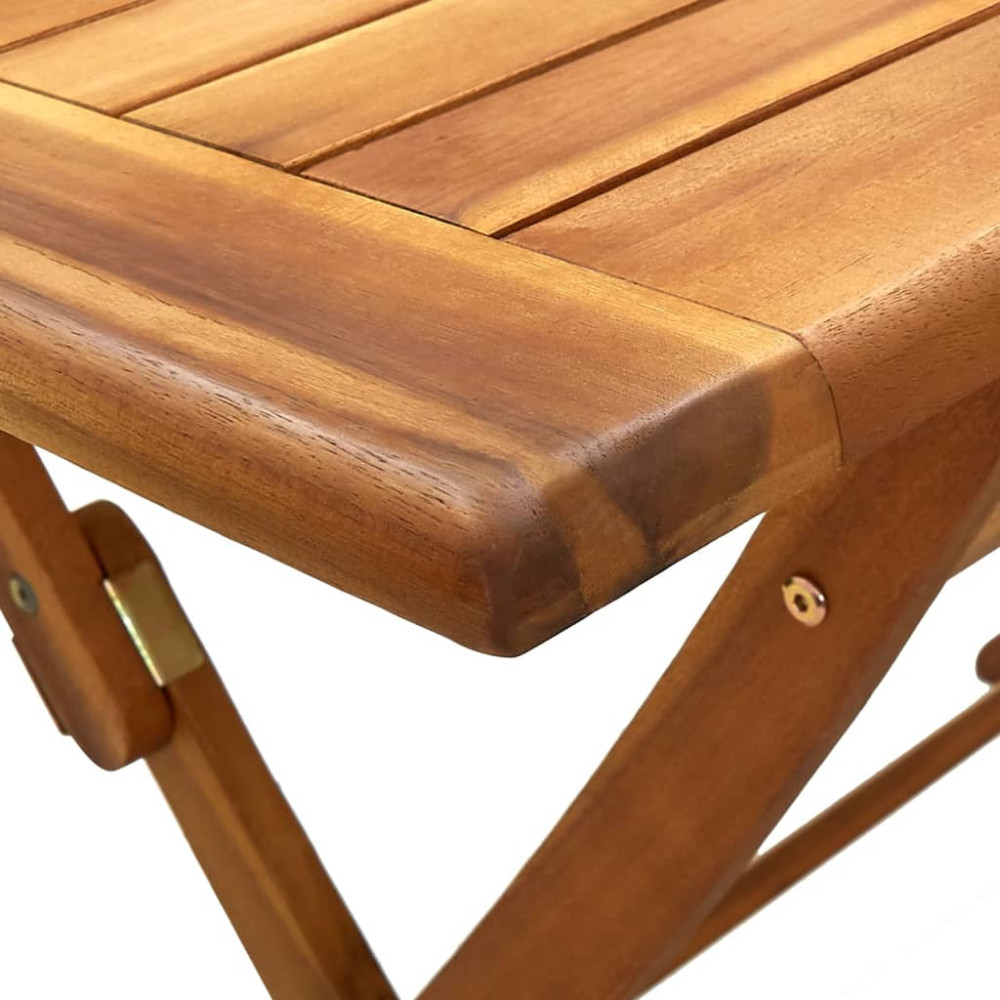 Produktbild för Hopfällbart trädgårdsbord 120x70x75 cm massivt akaciaträ