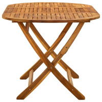 Produktbild för Hopfällbart trädgårdsbord 160x85x75 cm massivt akaciaträ
