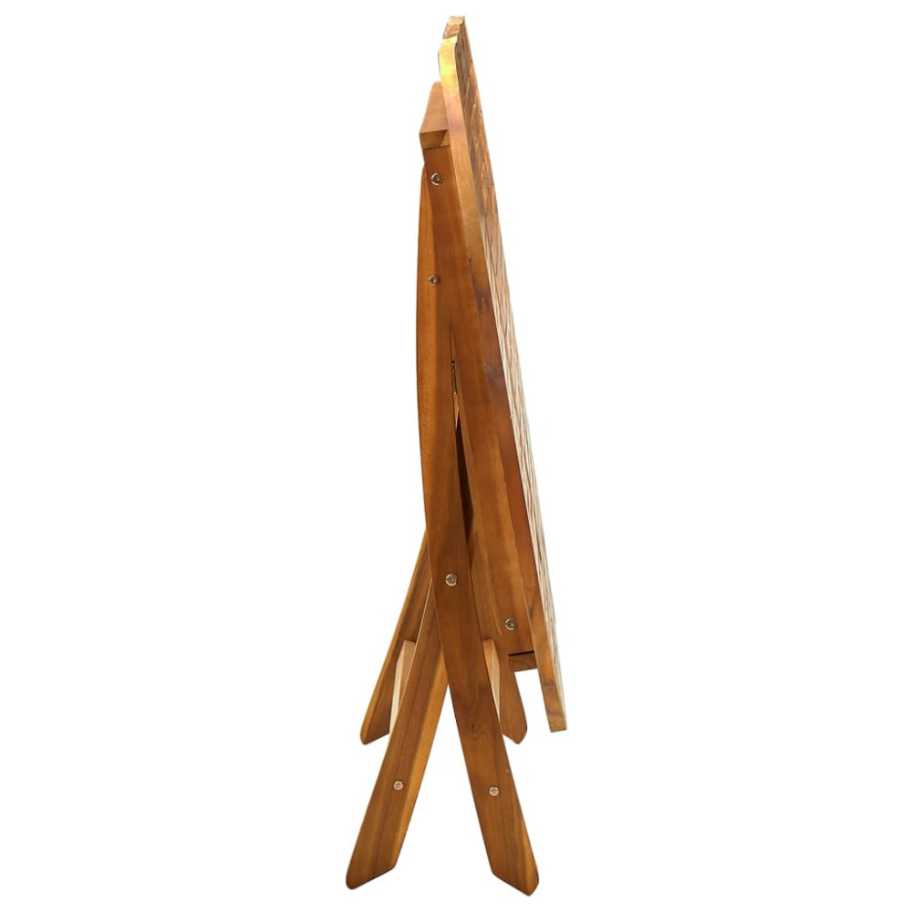 Produktbild för Hopfällbart trädgårdsbord 160x85x75 cm massivt akaciaträ