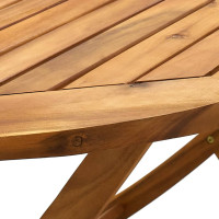 Produktbild för Hopfällbart trädgårdsbord 160x85x75 cm massivt akaciaträ