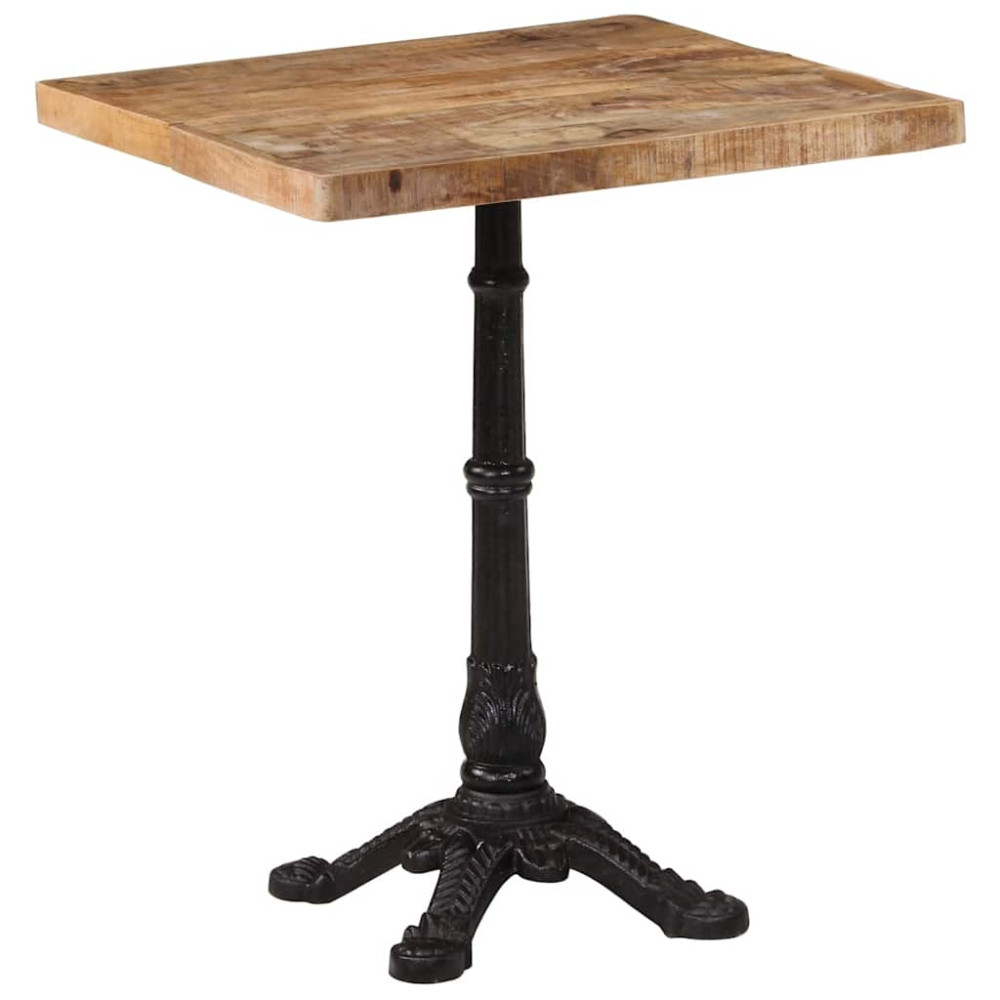 Produktbild för Cafébord 60x60x77 cm grovt mangoträ