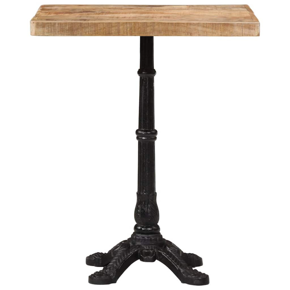 Produktbild för Cafébord 60x60x77 cm grovt mangoträ