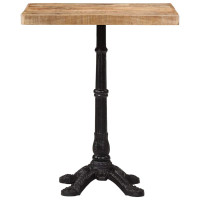 Produktbild för Cafébord 60x60x77 cm grovt mangoträ