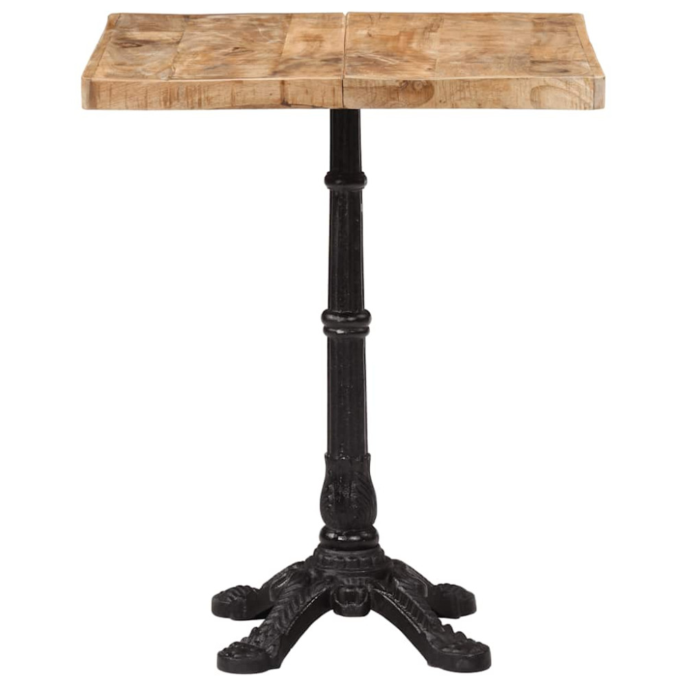 Produktbild för Cafébord 60x60x77 cm grovt mangoträ
