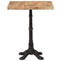 Produktbild för Cafébord 60x60x77 cm grovt mangoträ