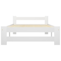 Miniatyr av produktbild för Sängram vit massiv furu 90x200 cm